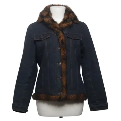Lined denim jacket (Blue, Brown) from TCM Acrylic, Cotton, Polyester