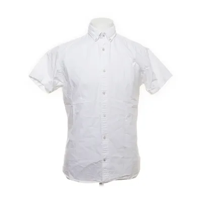 Chemise à manches courtes (Blanc) de Jack & Jones Coton, Lin
