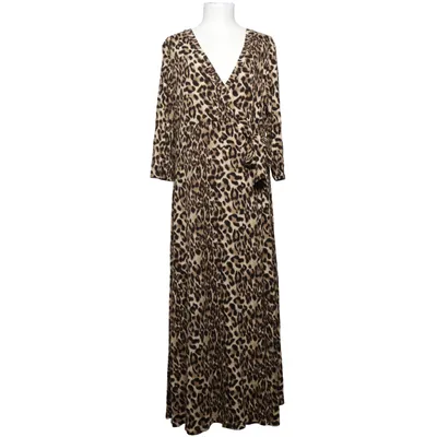 Robe longue (Marron, Noir, Beige) de Bypias Élasthane, Viscose