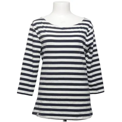 Långärmad t-shirt (Blå, Vit) från Cross Sportswear Bomull, Elastan