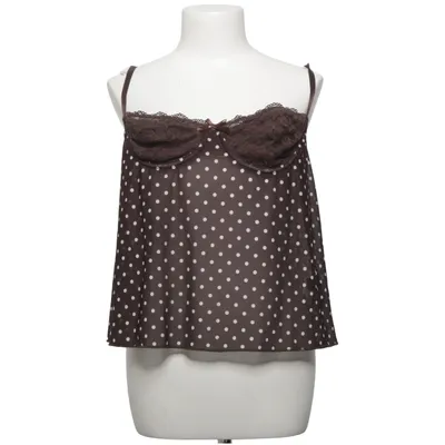 Negligé (Bruin, Wit) van Shein Elastaan, Polyester