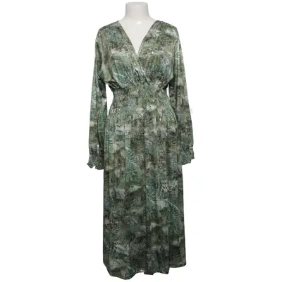 Robe longue (Vert, Or, Multicolore) de Leana Mode Élasthane, Polyester