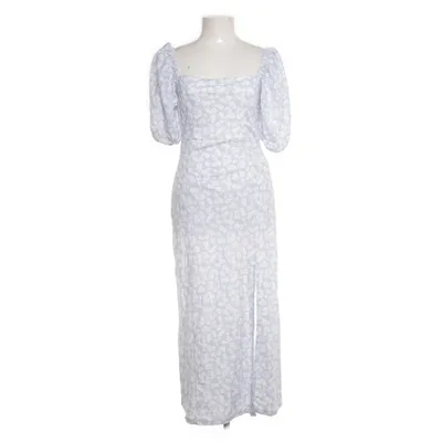 Långklänning (Blå, Vit) från Gina Tricot Polyamid, Polyester, Viskos