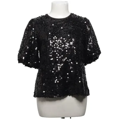 Top (Puff Sleeve Sequin Top) fra NA-KD Elastan, Polyester