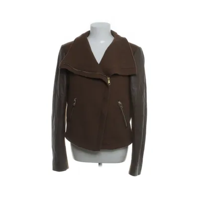 Bikerjacka (Brun) från Tommy Hilfiger Skinn, Nylon, Polyester, Ull