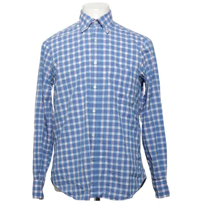 Buttondownskjorte (Blå, Hvid) fra Massimo Dutti Bomuld