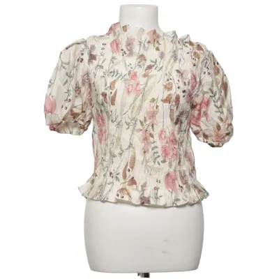 Top (White, Multicolored) from H&M Viscose, Polyester