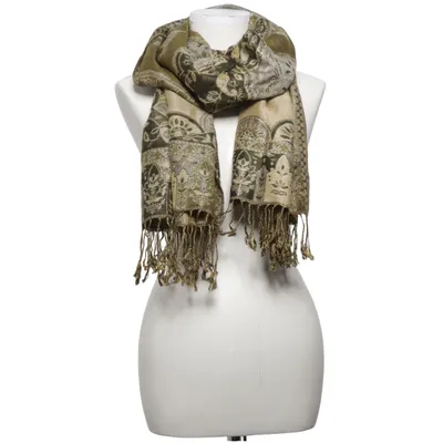 Halsduk (Grön, Grå, Beige) från Pashmina