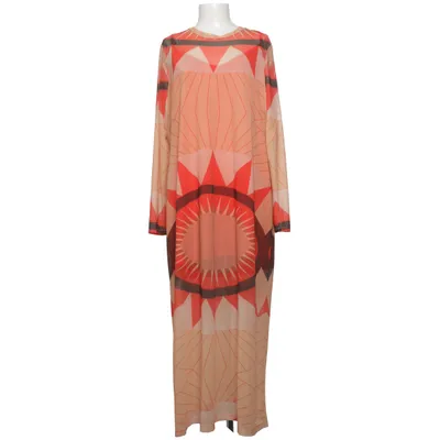 Kleid (Rot, Beige, Braun) von Never Fully Dressed Elasthan, Polyester