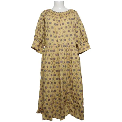 Maxi dress (Yellow, Multicolored) from Totême Cotton