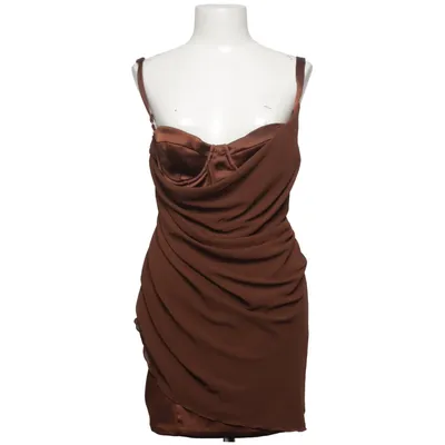 Dress (Brown) from Oh Polly Elastane, Polyester, Viscose