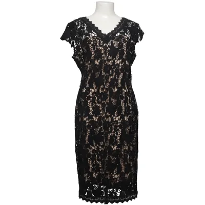 Cocktailjurk (Zwart, Beige) van Emamoda Elastaan, Polyester