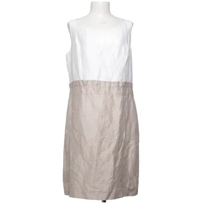 Kleid (Weiß, Beige) von Selection by s.Oliver Acetat, Leinen, Polyamid, Viskose