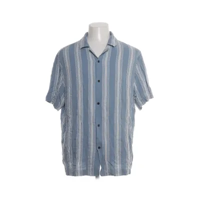 Chemise à manches courtes (Bleu, Blanc) de H&M Viscose