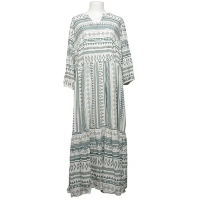 Jurk (Blauw, Wit) van Gina Viscose