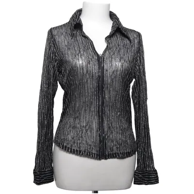 Blouse (Zwart, Zilver) van Z.Biz Metallvezel, Polyamide