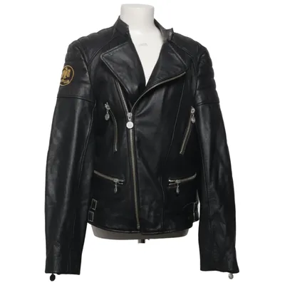 Veste de motard (Noir) de Poco Loco Cuir