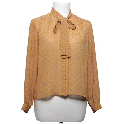 Knytblus (Brun, Flerfärgad) från Smiley Vintage