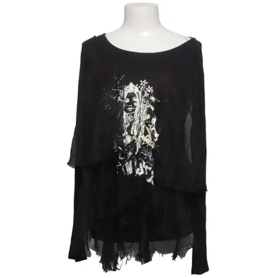 Top (Black, Multicolored) from Destroy Cotton