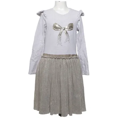 Aftenkjole (Grå, Sølv) fra Kids Bomuld, Elastan, Metallfiber, Polyester, Viscose