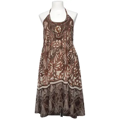 Maxi jurk (Bruin, Beige) van Jaune Rouge Polyester