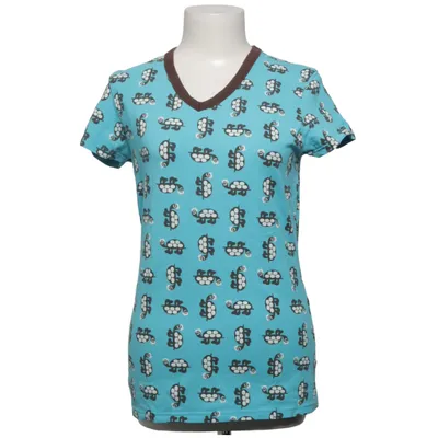 T-shirt (Blå, Brun, Hvid) fra Mei Bomuld, Elastan