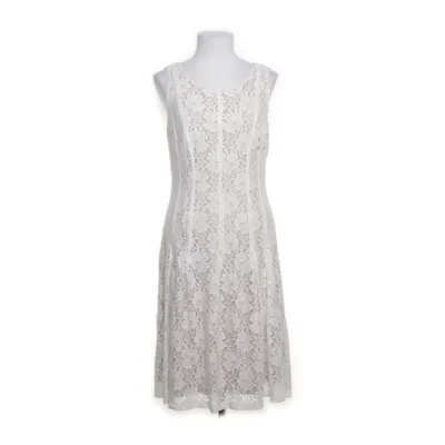 Dress (White, Beige) from Ivanka Trump Nylon, Polyester