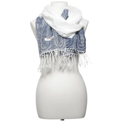 Shawl (Blue, White) from Pashmina Cashmere