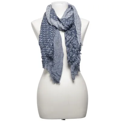 Shawl (Blue, White, Multicolored) from Profuomo