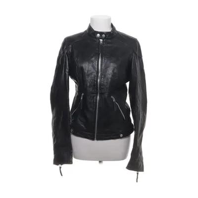 Läderjacka (Svart) från Hollies Bomull, Skinn, Polyester