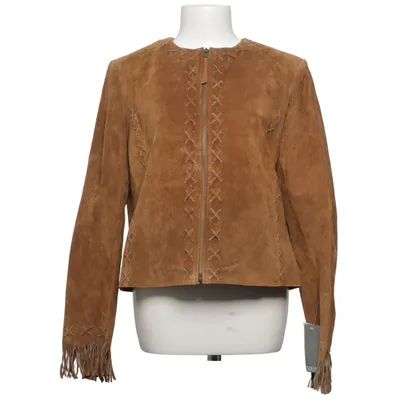 Leren jack (Bruin) van South Leer, Polyester