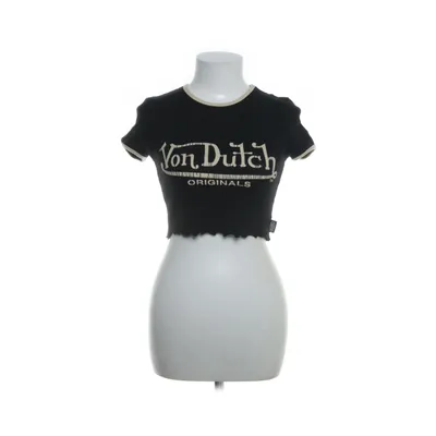 Topp (Svart, Beige) från Von Dutch Bomull, Elastan