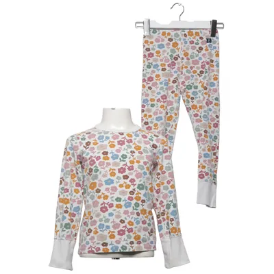 Pajamas (White, Multicolored) from Polarn O. Pyret Elastane, Organic cotton