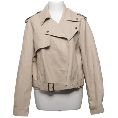 Bikerjacka (Beige) från Boohoo Polyester, Polyuretan