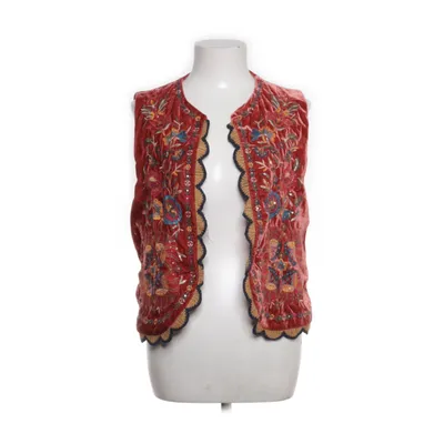 Vest (Red, Multicolored) from Brach Brach Cotton, Polyester