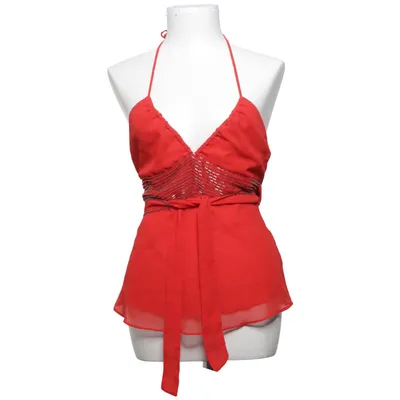 Halternecktopp (Röd) från H&M Bomull, Polyester