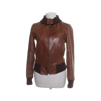 Leather jacket (Brown) from Goldstein Polyester, Leather