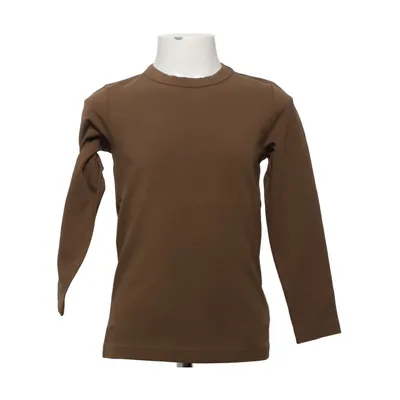 Langærmet t-shirt (Brun) fra Fred'S World Bomuld, Elastan
