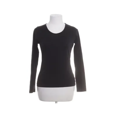 Lange mouwen shirt (Zwart) van Oui Katoen, Elastaan