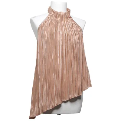 Halterneck top (Beige) fra Shein Elastan, Polyester