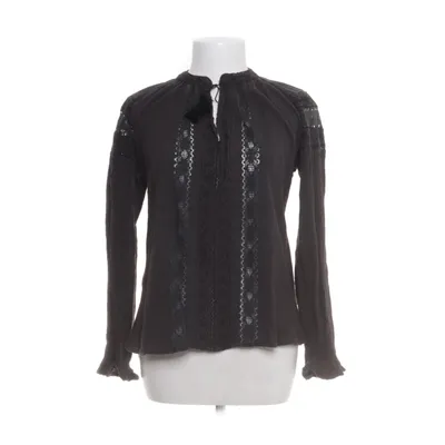 Strikblouse (Zwart) van Maison Hotel Katoen