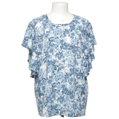 Top (Blauw, Wit) van Isolde Elastaan, Polyester