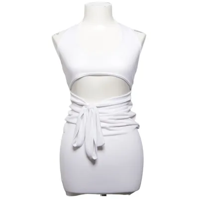 Halterneckklänning (Vit) från PrettyLittleThing Elastan, Polyester