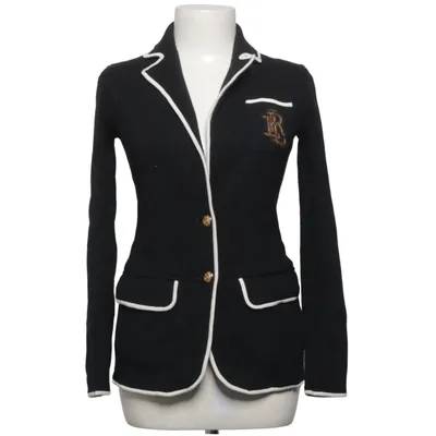 Blazer (Schwarz, Weiß) von Lauren Ralph Lauren Baumwolle, Polyamid