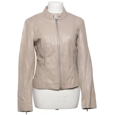 Läderjacka (Beige) från Primeboots Skinn, Polyester
