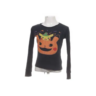 T-shirt à manches longues (Noir, Orange, Jaune) de Pokémon Coton