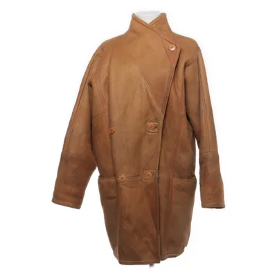 Shearling jas (Bruin, Wit) van Hollies
