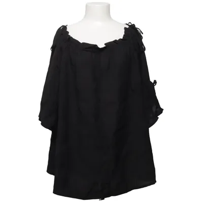 Top (Zwart) van Lost Ink Polyamide, Viscose