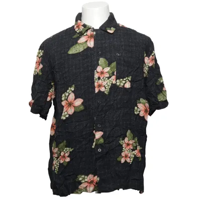 Chemise à manches courtes (Noir, Multicolore) de Puritan Viscose