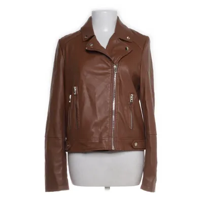 Bikerjakke (Brun) fra Jean Pascale Bomuld, Elastan, Polyester, Polyurethan